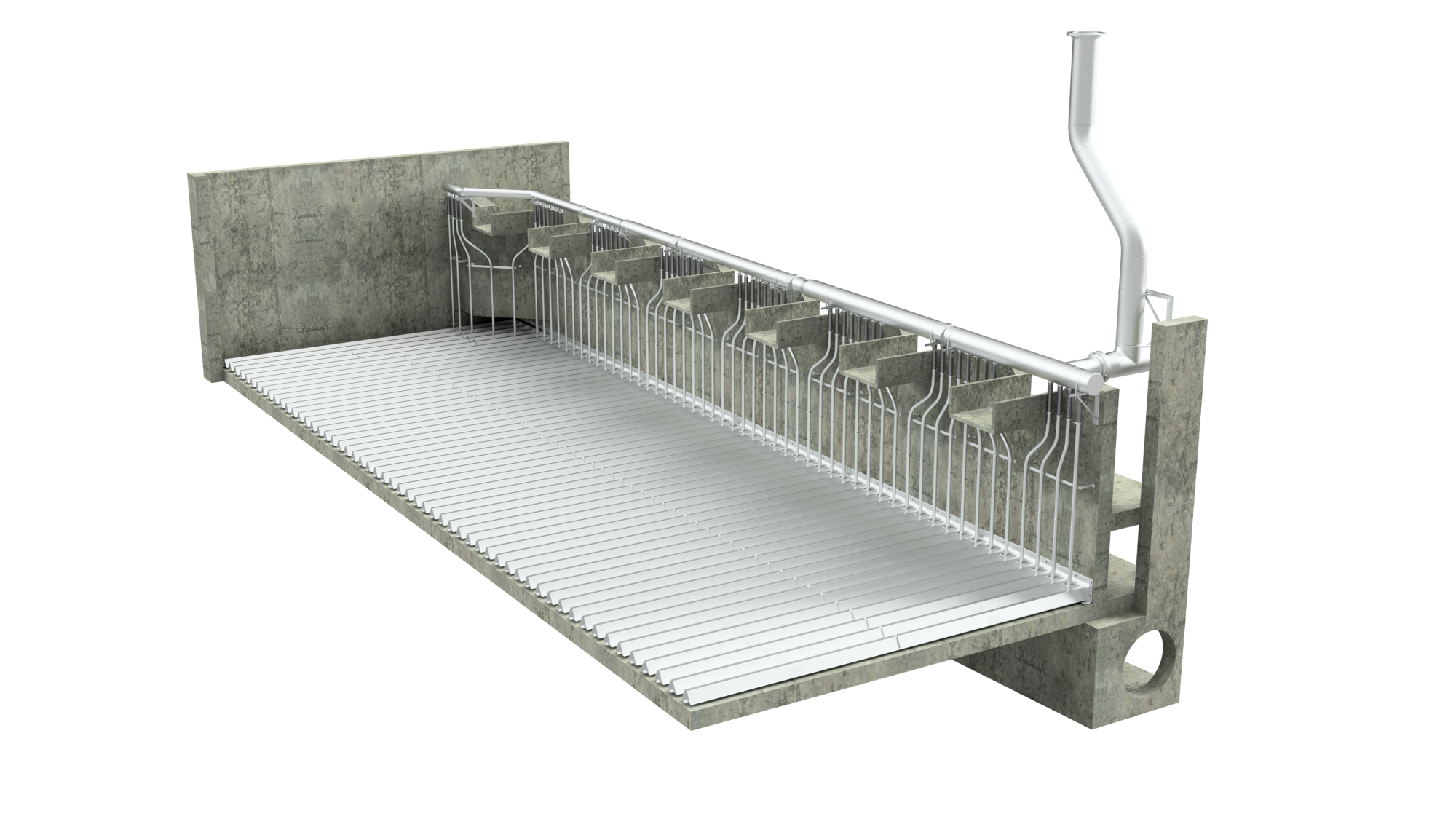 Stainless Steel Filter Underdrain Features